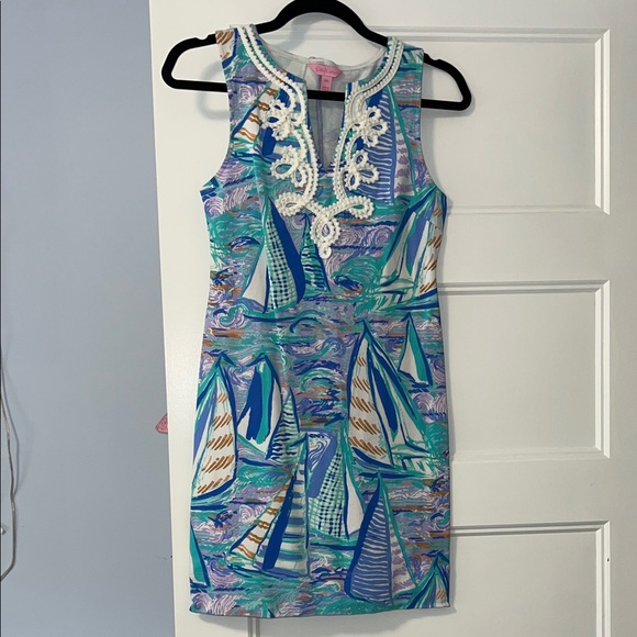 Lilly Pulitzer Dresses & Skirts - 💚🎉⚡️Lilly Pulitzer Harper shift Nautical cotton dress